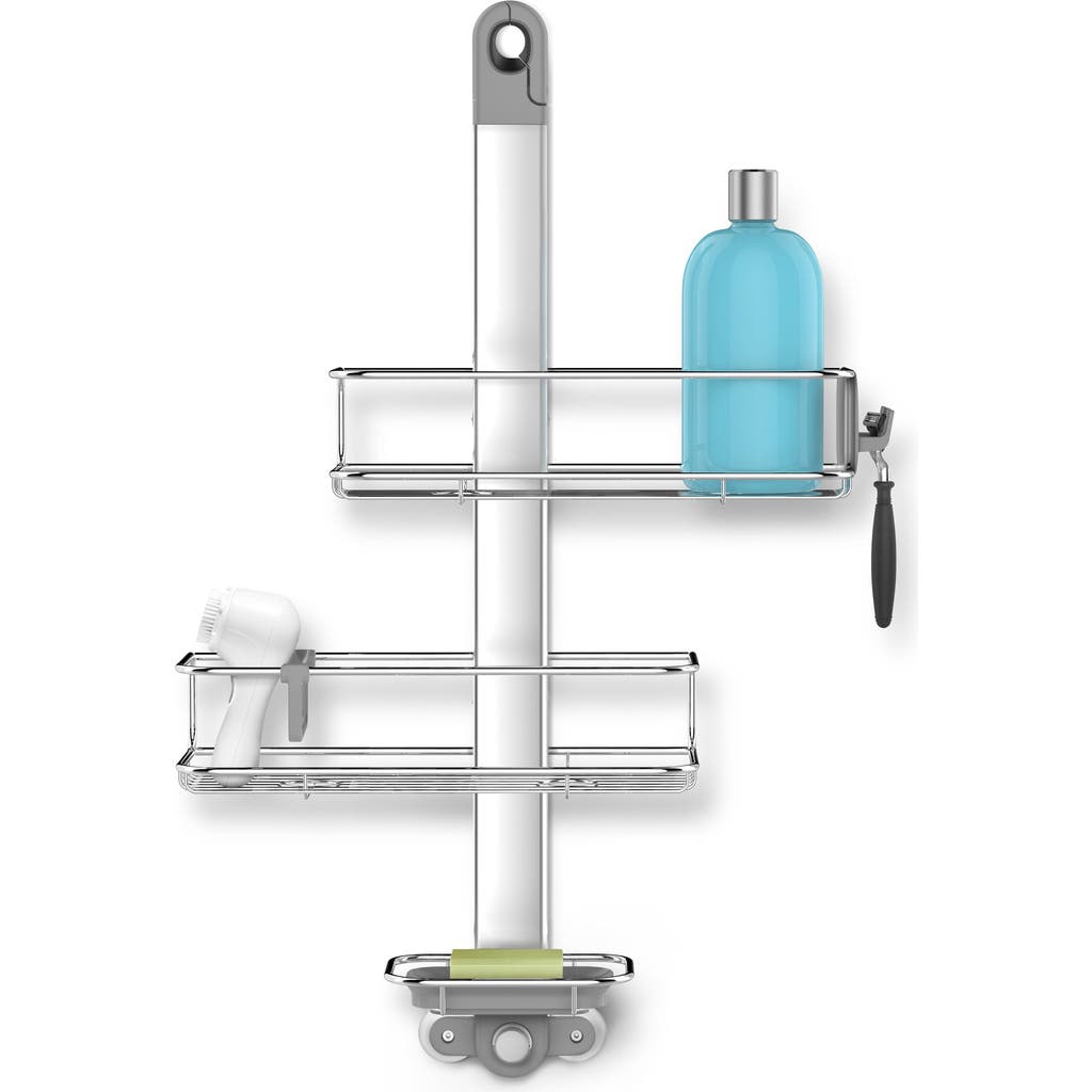 Simplehuman Adjustable Shower Caddy In Silver