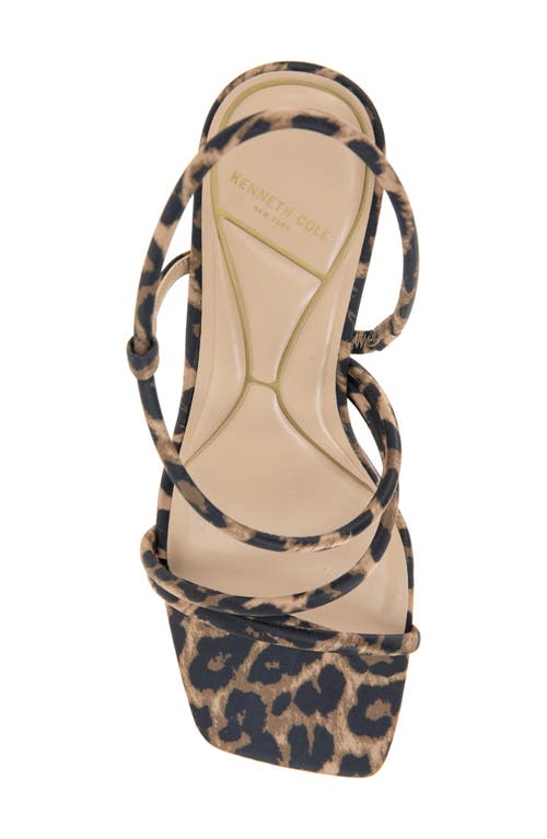 Kenneth Cole Dreama Leopard Print Strappy Heel Sandal