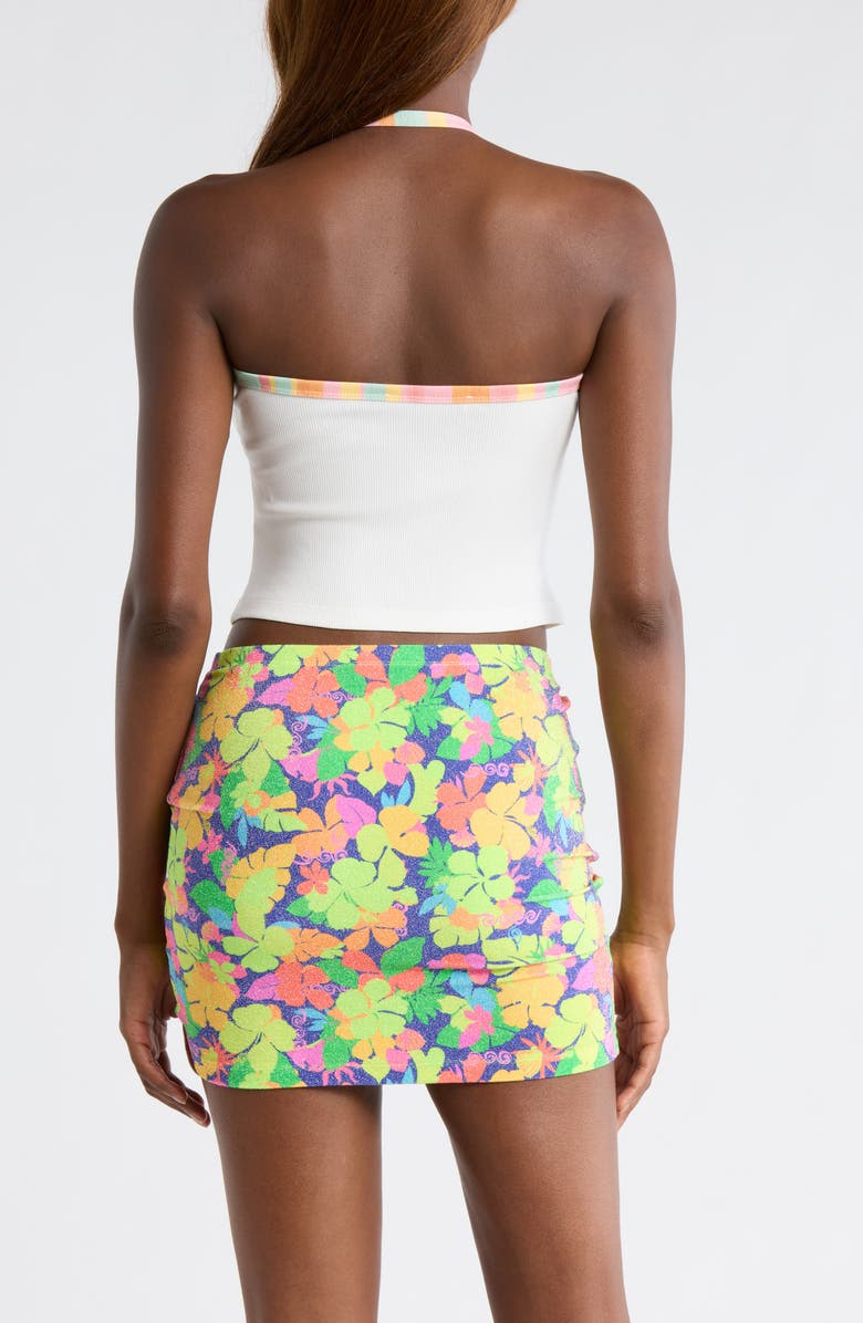 Kulani Kinis Printed Dip Halter Tank, Alternate, color, Summer Sundae