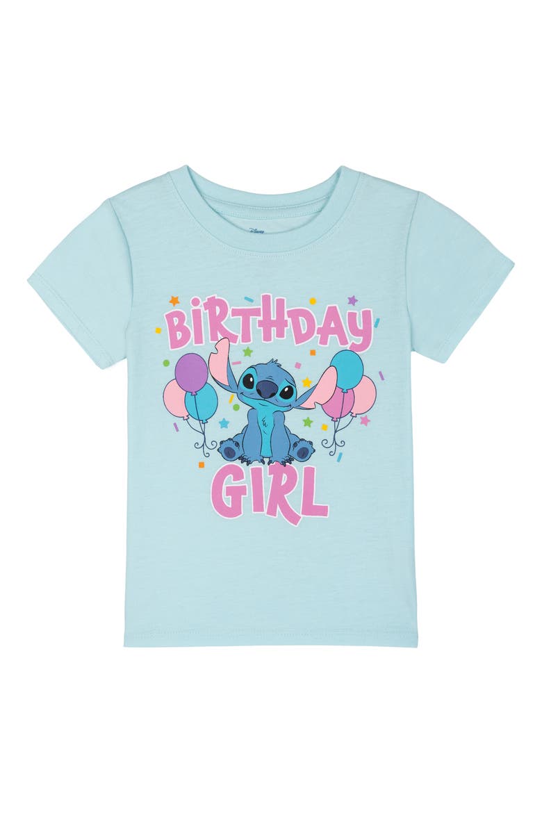 Lilo & Stitch 2-Piece Short Sleeve T-Shirt and Skirt Set, Alternate, color, Blue Atoll Stitch
