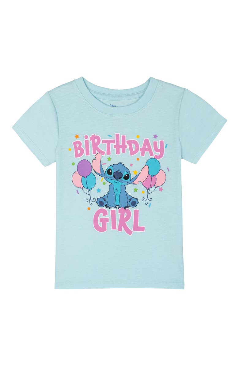 Disney Lilo & Stitch 2-Piece Short Sleeve T-Shirt and Skirt Set, Alternate, color, Blue Atoll Stitch