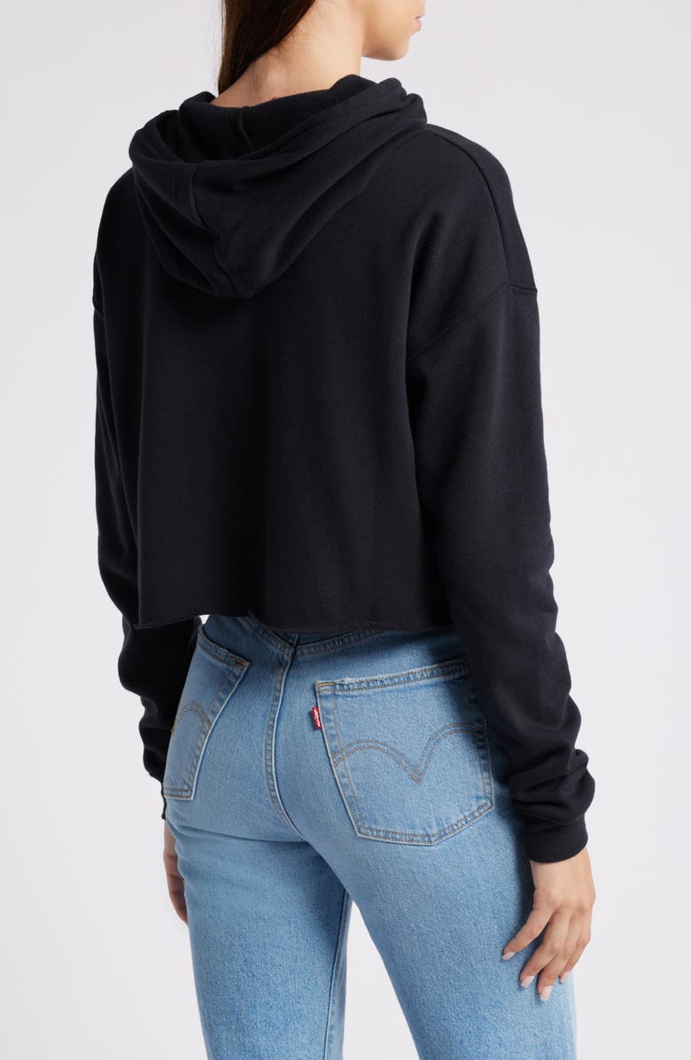 WEAR by Erin Andrews Women's WEAR by Erin Andrews Black Miami Dolphins Domestic Cropped Pullover Hoodie, Alternate, color, Black