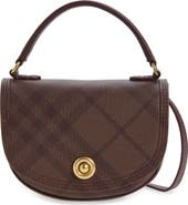 Burberry Highlands Coated Canvas Top Handle Bag