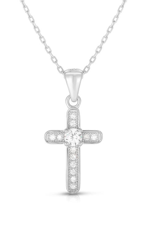 14K Gold Plated Cross Pendant Necklace