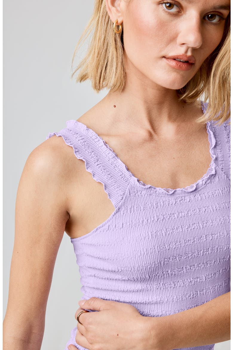 Seersucker Minidress, Alternate, color, MILLIE LAVENDER