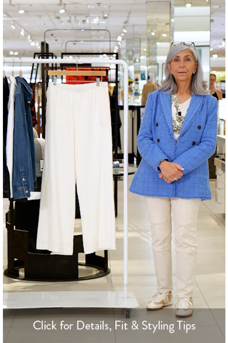 Linen Blend Pull-On Wide Leg Pants video