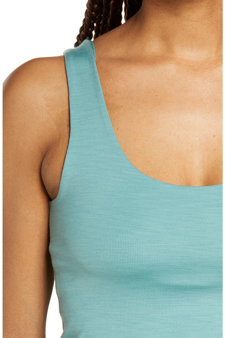 Keep It Simple Crop Tank, Alternate, color, MERMAID GREEN HEATHER RIB