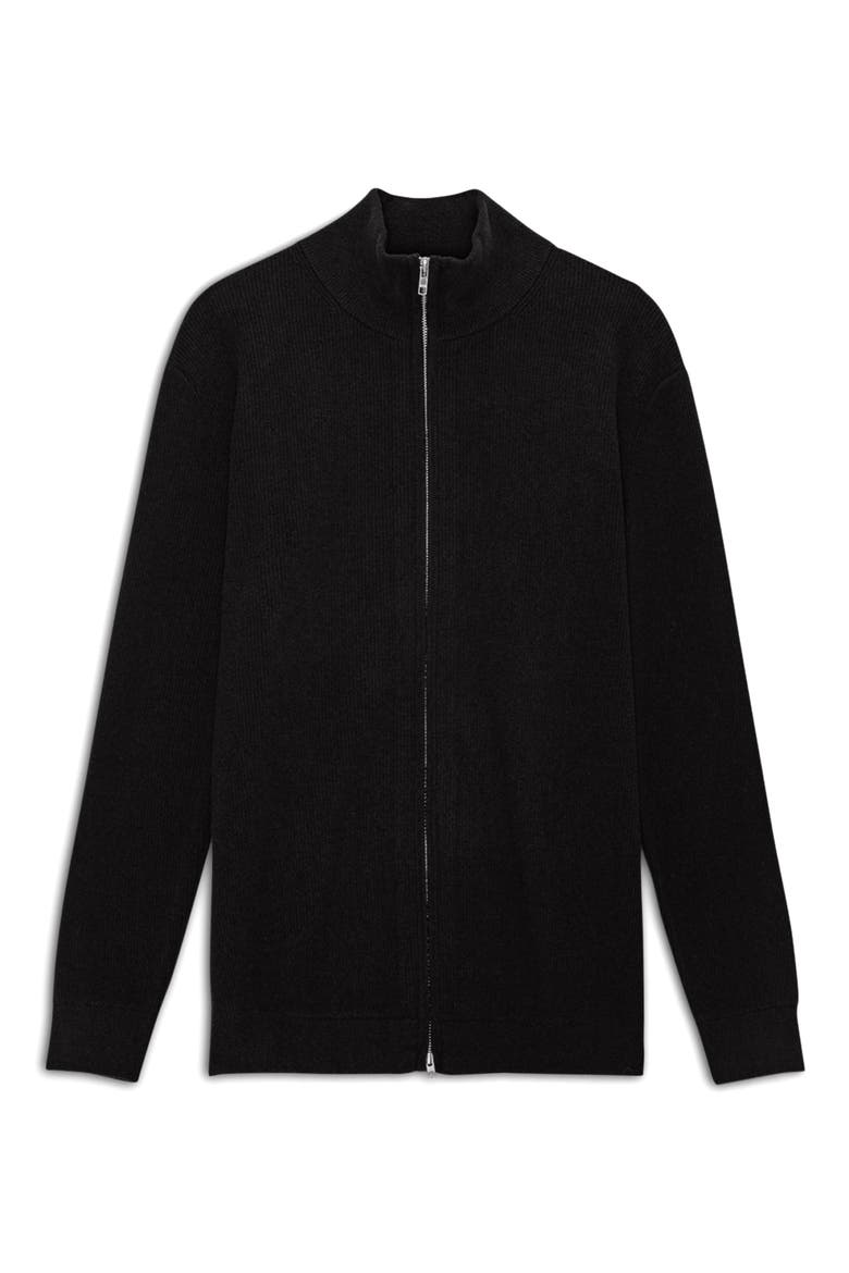 Danny 6429 Zip Cardigan, Alternate, color, BLACK