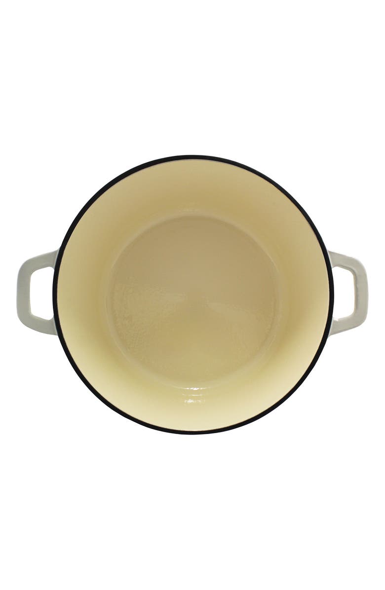 BergHOFF International 3-Quart Cast Iron Covered Dutch Oven, Alternate, color, Cream