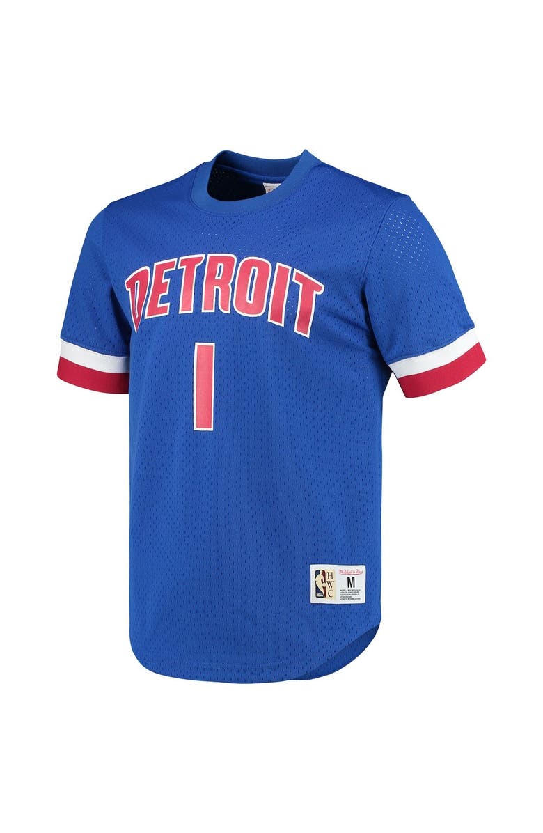 Mitchell & Ness Men's Mitchell & Ness Chauncey Billups Blue Detroit Pistons 2003 Mesh Name & Number T-Shirt, Alternate, color, 