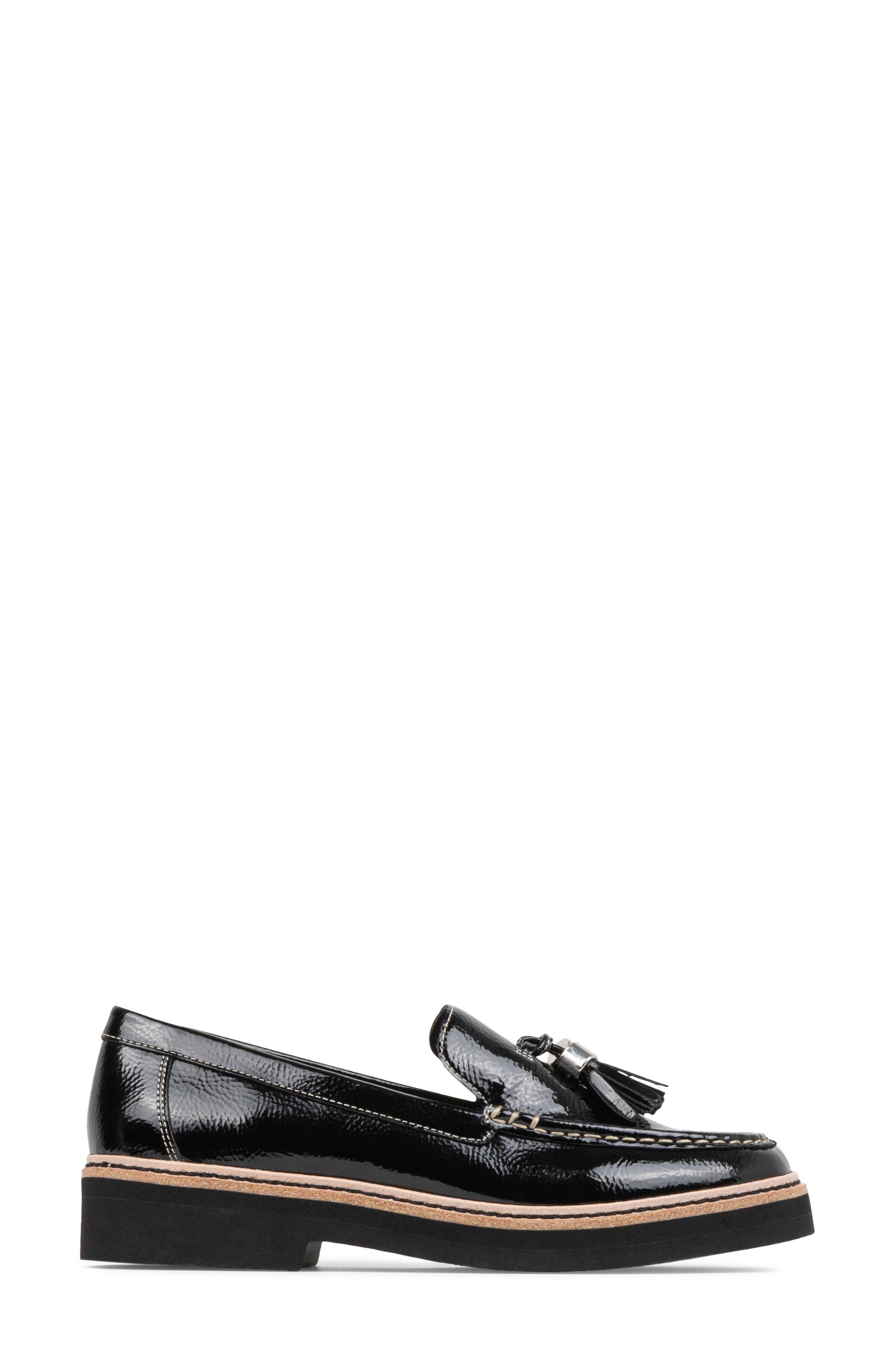 Lovell Tassel Loafer, Alternate, color, BLACK
