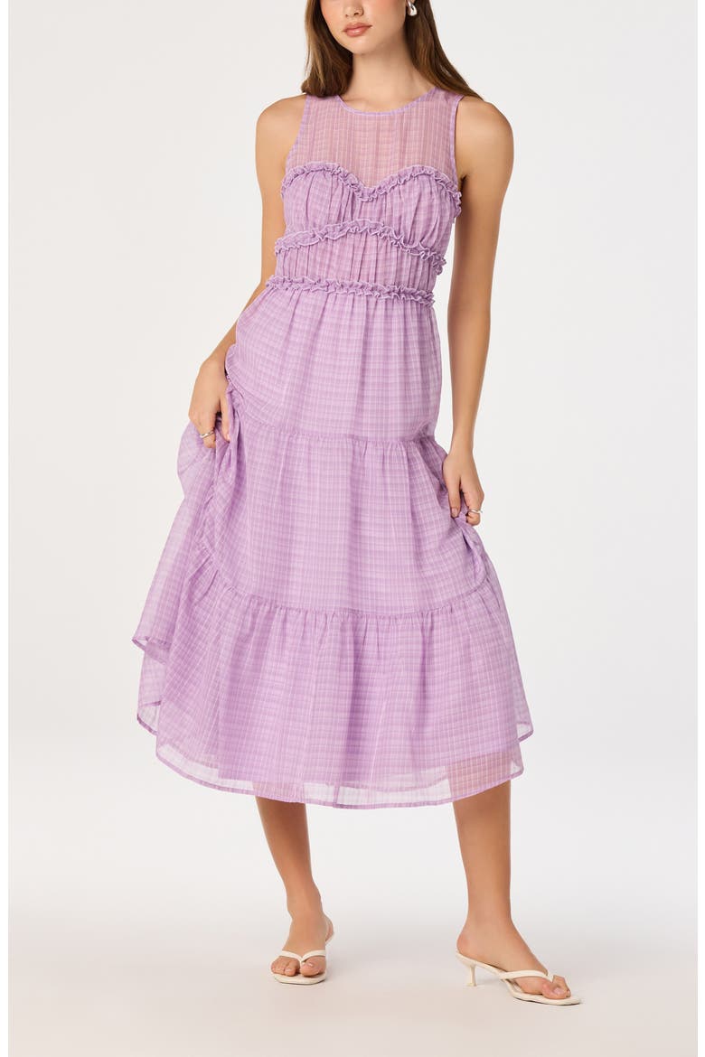Adrianne Tiered Dress, Main, color, LILAC