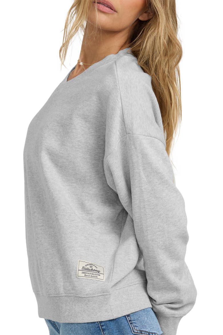 Cambridge V-Neck Sweatshirt, Alternate, color, HEATHER GREY
