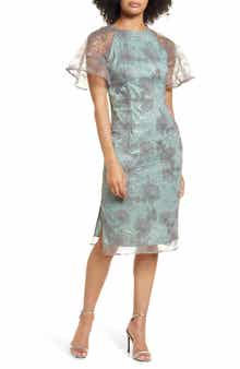 Remy Flutter Sleeve Cocktail Dress