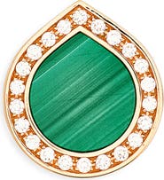 REPOSSI Antifer Malachite & Diamond Pavé Stud Earring