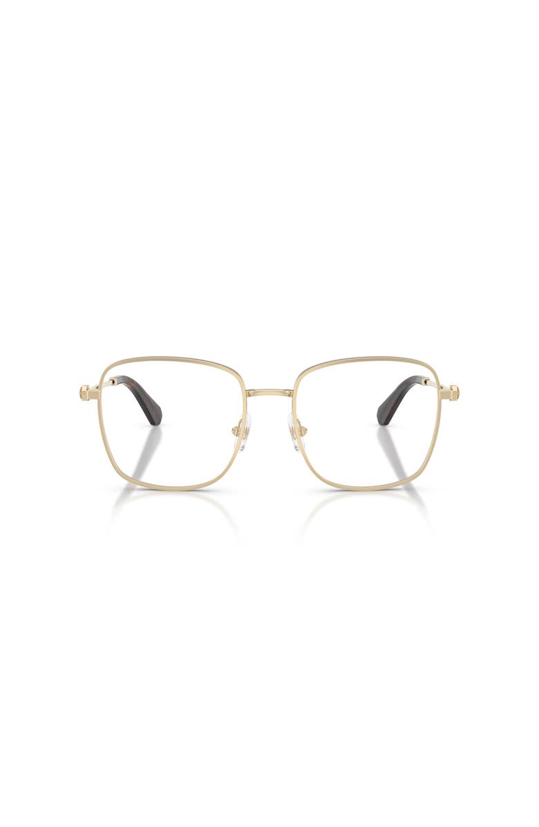Swarovski 55mm Square optical glasses, Alternate, color, Gold