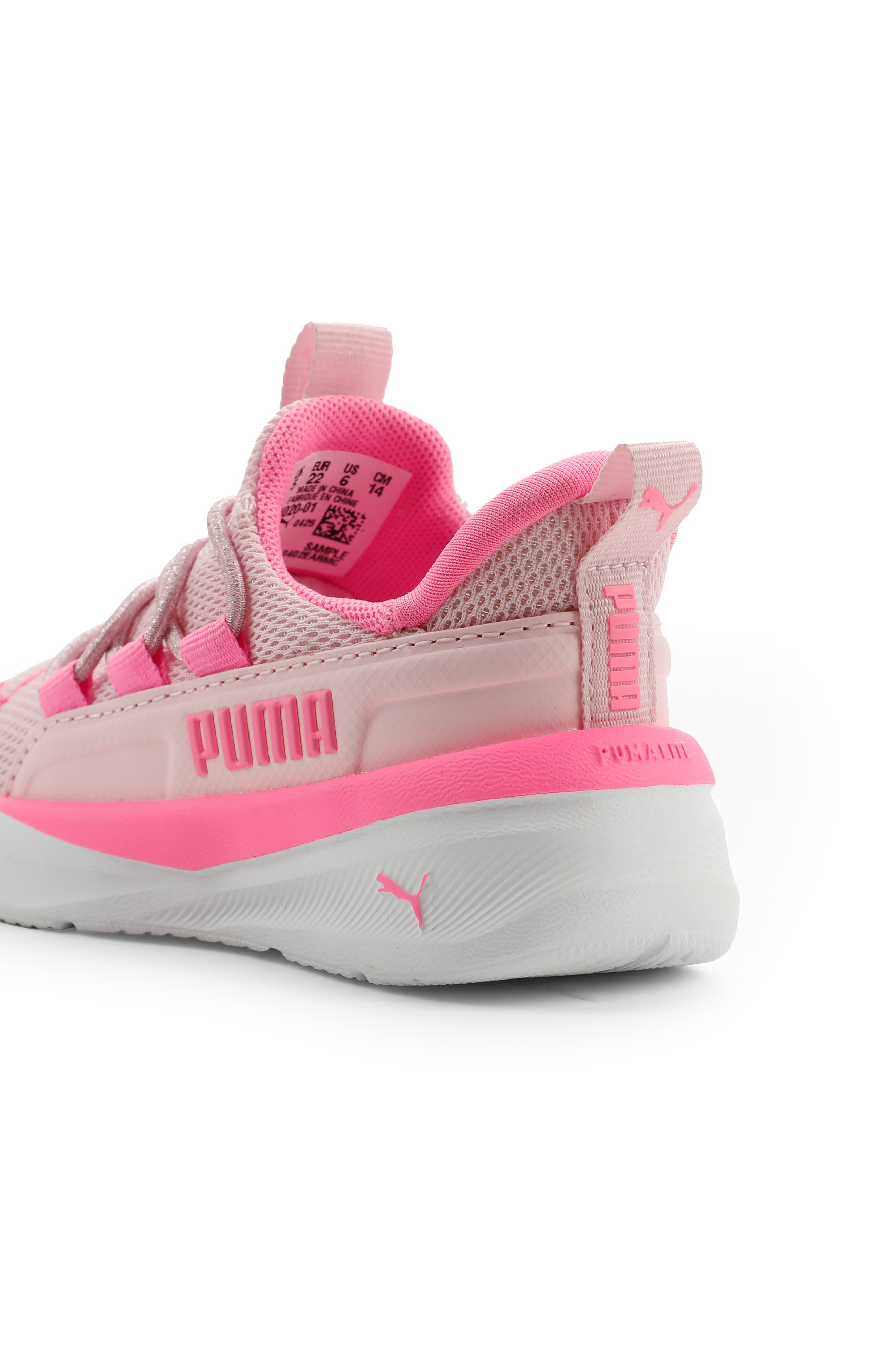 PUMA Kids' One4All 2.0 Pull-On Running Sneaker, Alternate, color, Pearl Pink/ Pink Pixel