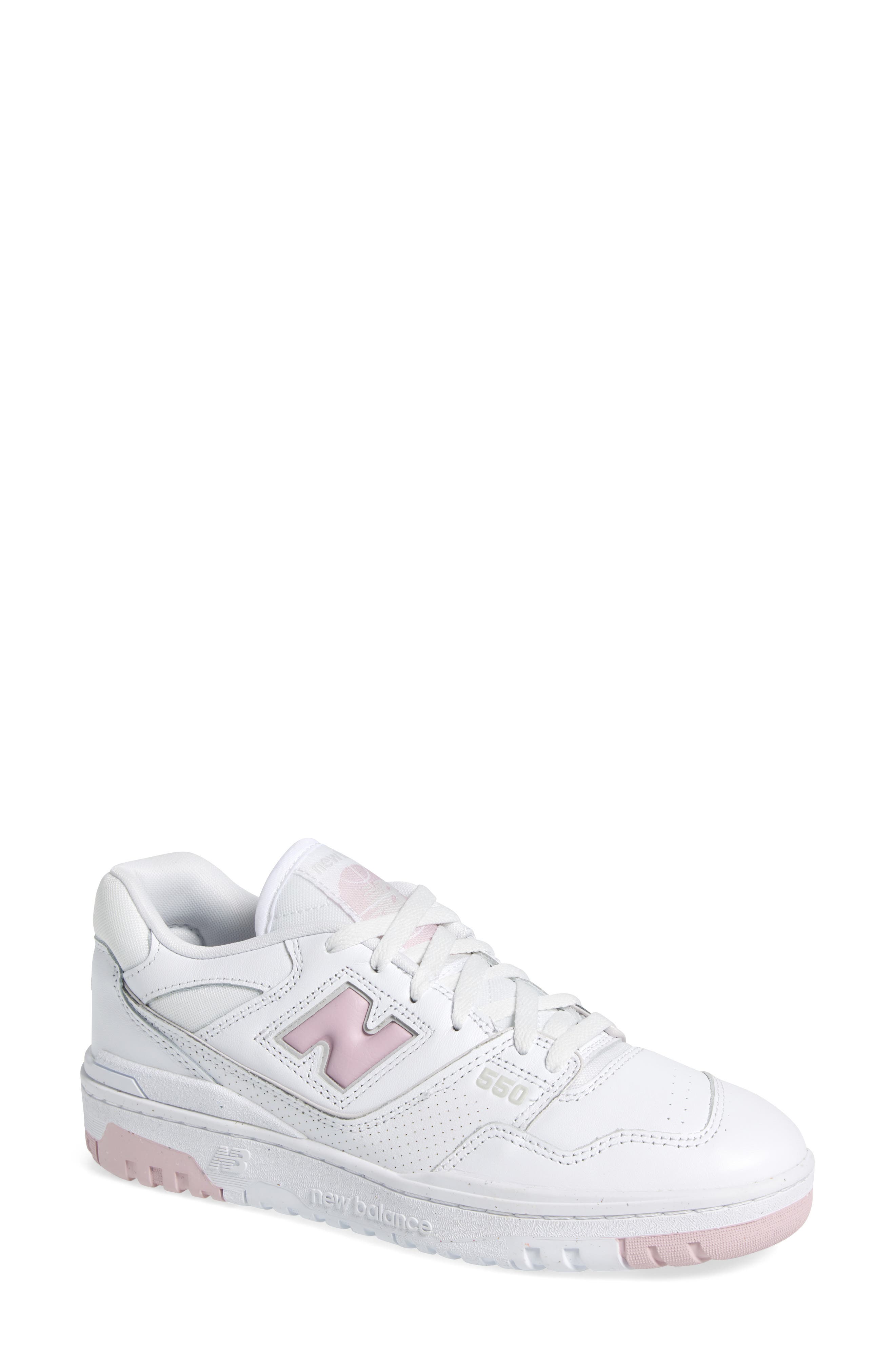 New Balance 550 Basketball Sneaker, Main, color, White/ Twilight Haze