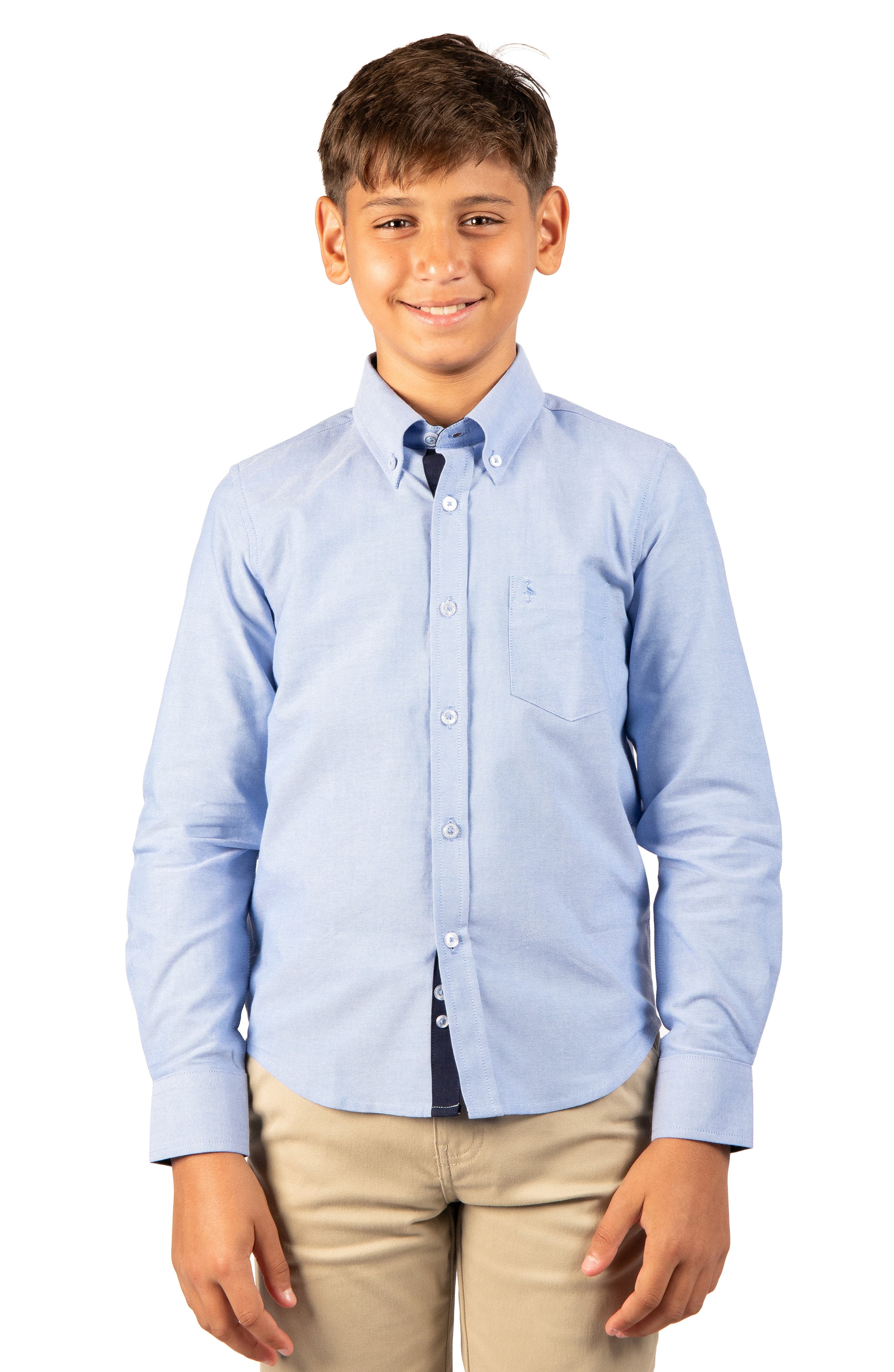 Kids' Oxford Long Sleeve Button Down Shirt