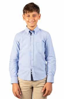 Kids' Oxford Long Sleeve Button Down Shirt