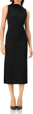 IVONNE Sleeveless Midi Dress with Side Slit