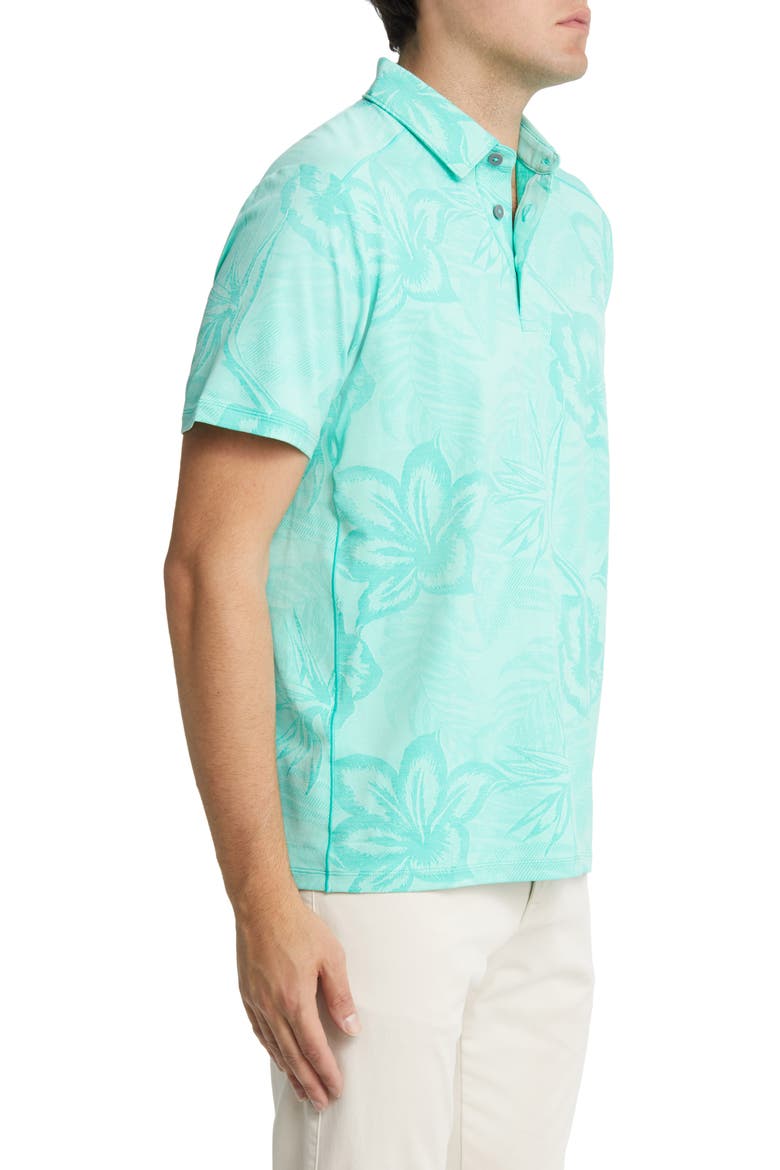 Delray Fresco Stretch Polo, Alternate, color, AQUA ALOHA
