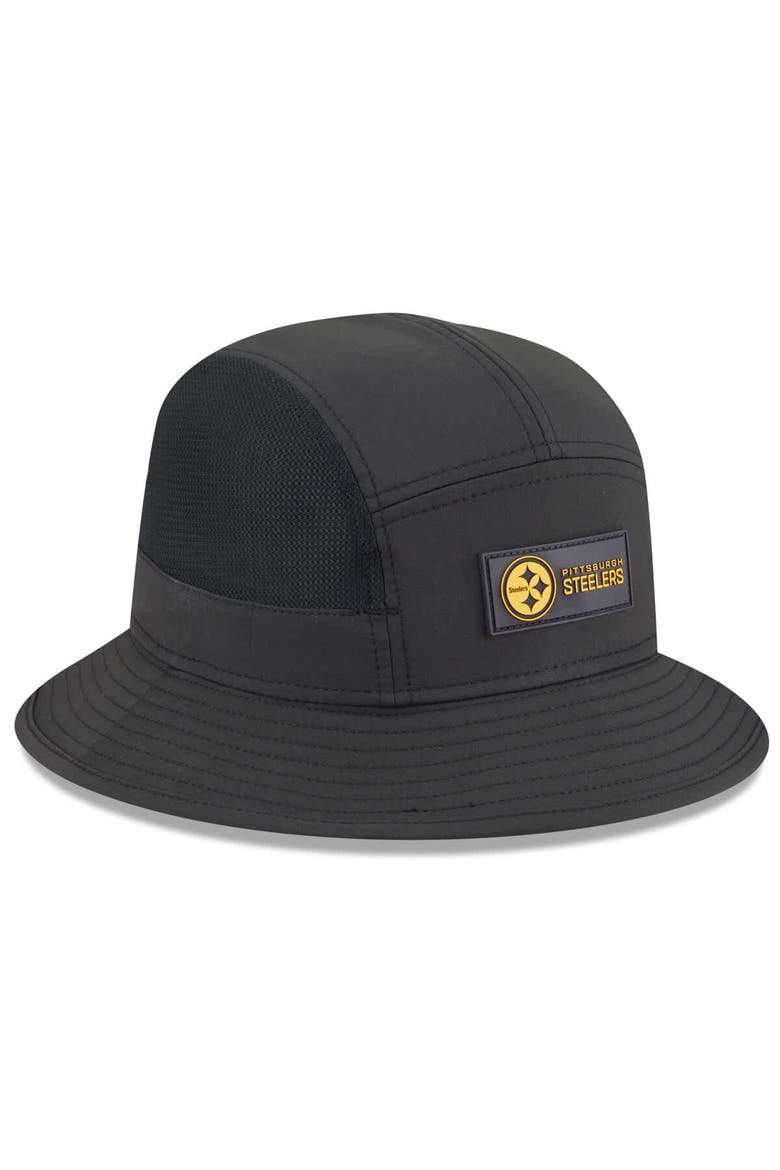 Men's New Era Black Pittsburgh Steelers 2025 Sideline  Bucket Hat, Alternate, color, Black