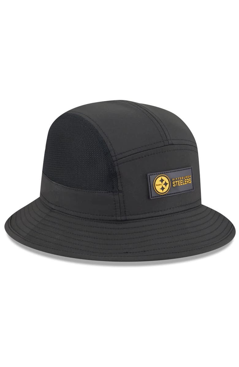 New Era Men's New Era Black Pittsburgh Steelers 2025 Sideline  Bucket Hat, Alternate, color, Black