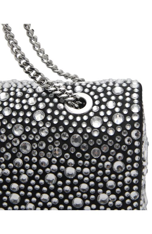 Mango Crystal Embellished Shoulder Bag In Black