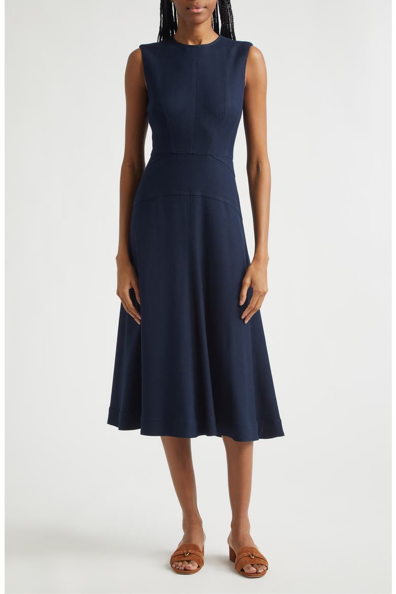 Karrigan Midi Dress, Main, color, NAVY