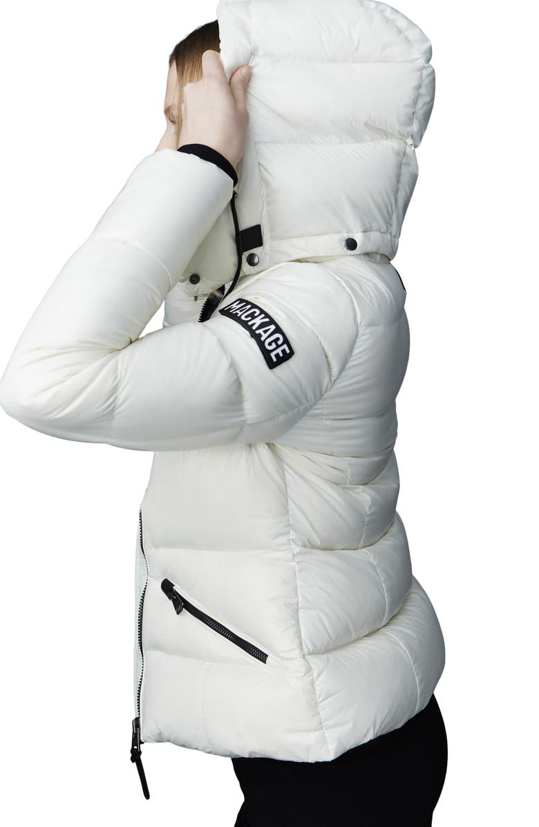 Mackage Madalyn Down Puffer Jacket, Alternate, color, Cream