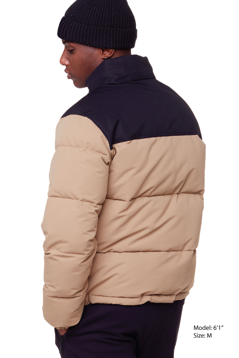 TUKTUT - Vegan Down Short Puffer Winter Jacket, Alternate, color, CAMEL