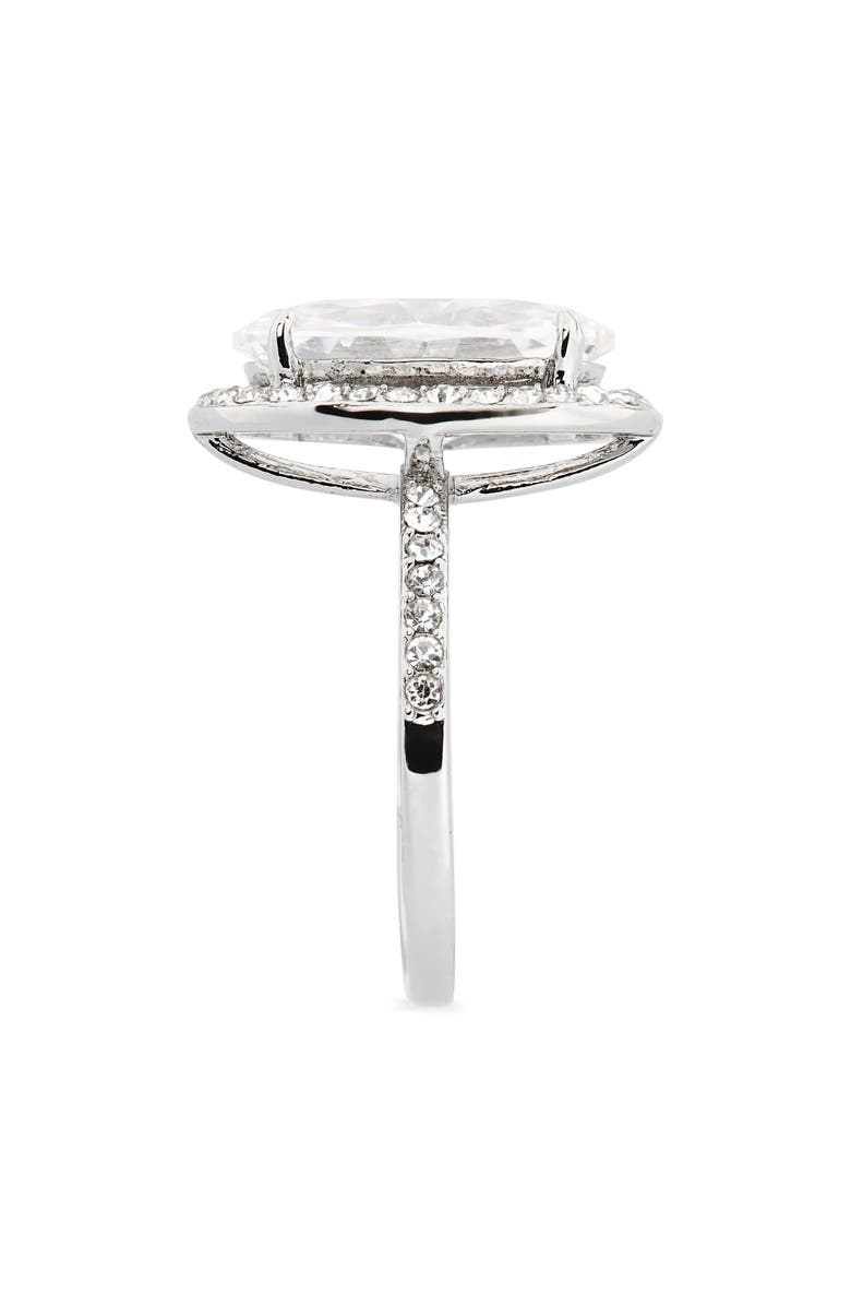 Covet CZ Oval Halo Engagement Ring, Alternate, color, 