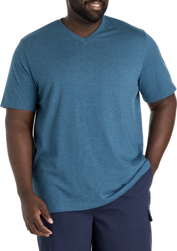Harbor Bay by DXL Big Tall Moisture-Wicking Jersey V-Neck T