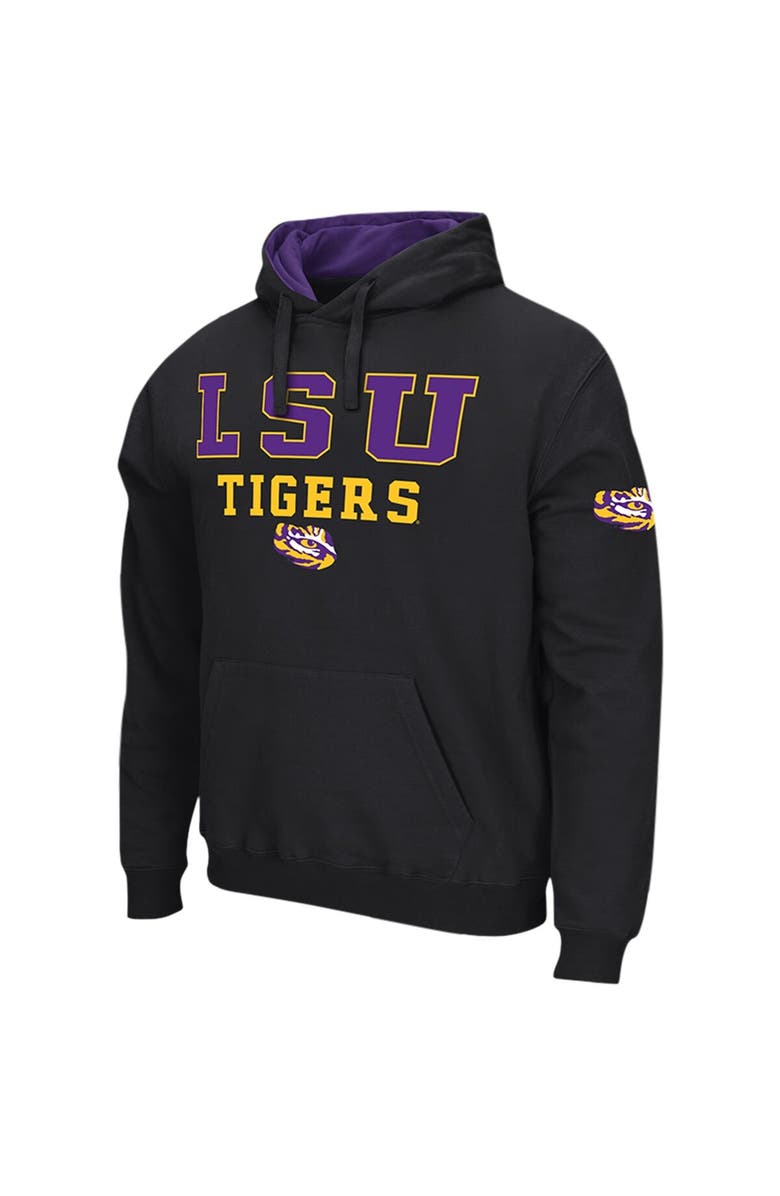 COLOSSEUM Men's Colosseum Black LSU Tigers Sunrise Pullover Hoodie, Alternate, color, Black