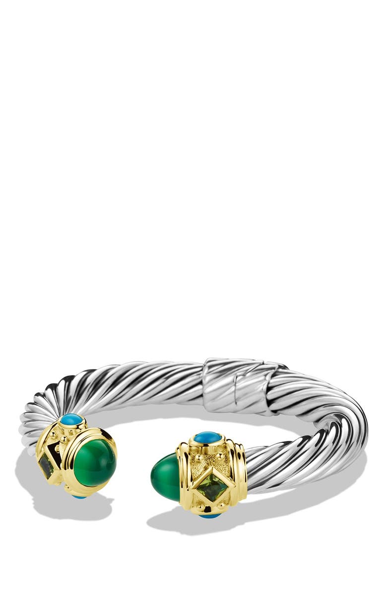 David Yurman Renaissance Bracelet with Semiprecious Stones & Gold, Main, color, 