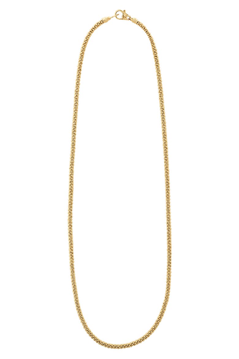 Caviar Gold Rope Necklace, Main, color, GOLD
