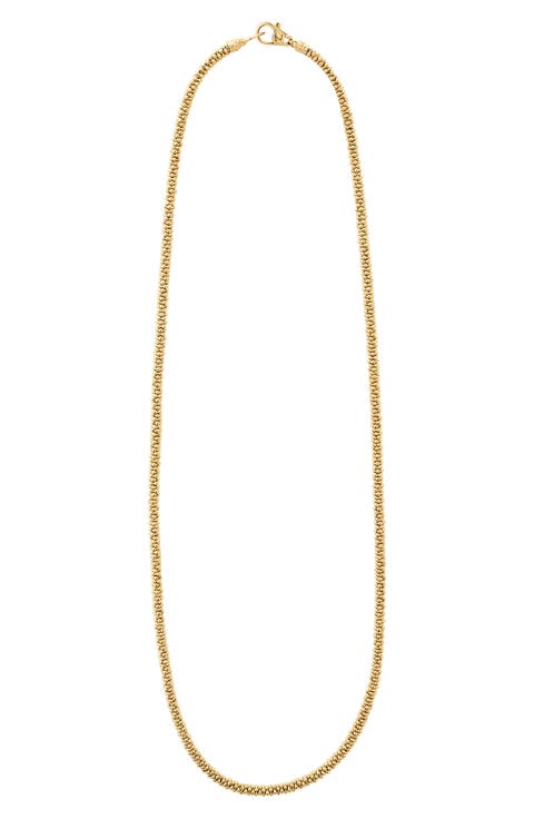 Caviar Gold Rope Necklace