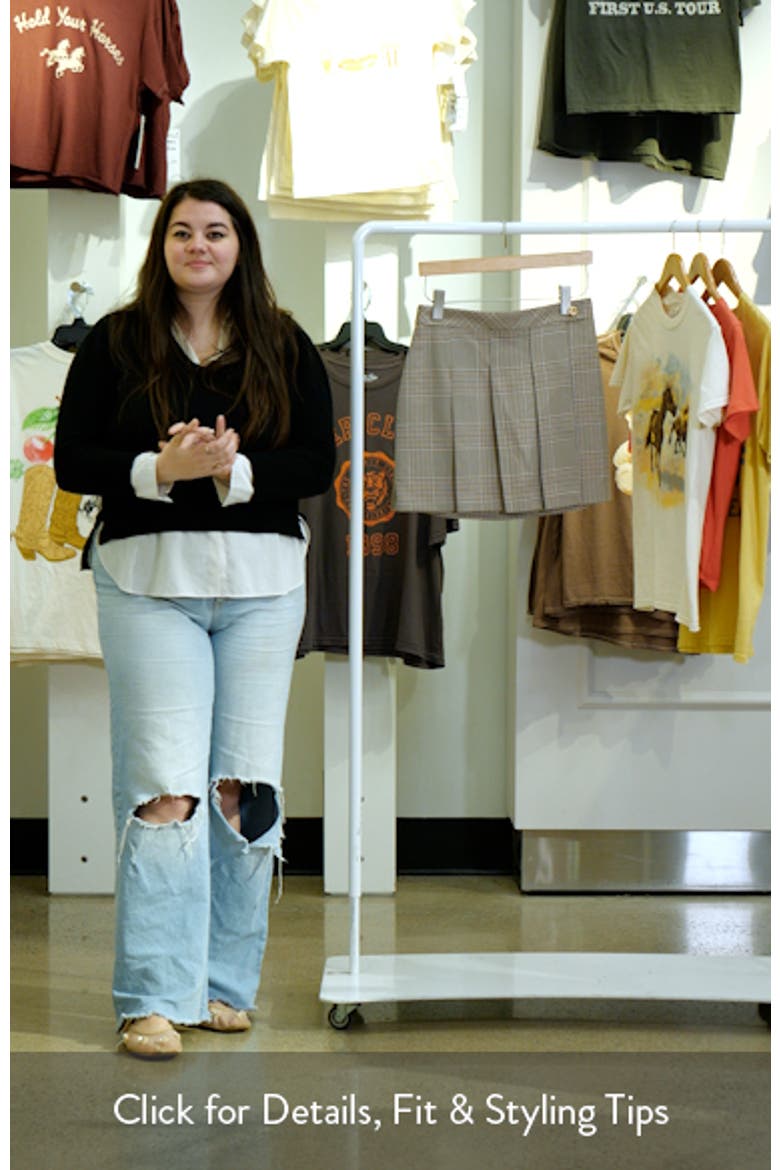 Pleated Check Miniskirt video