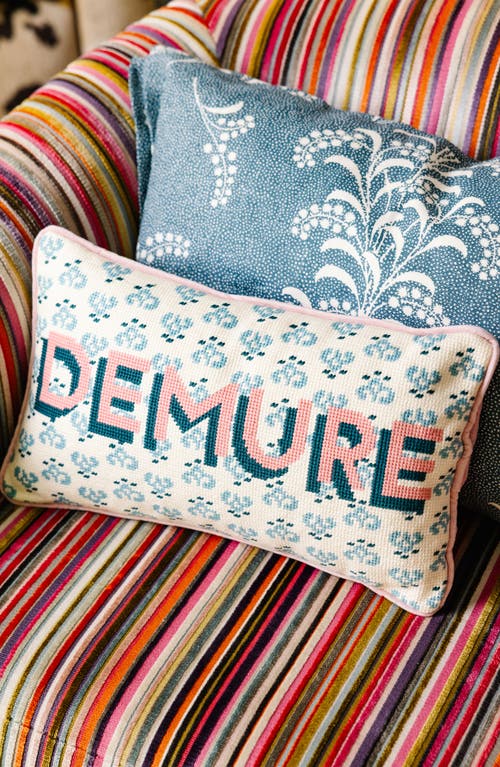 Furbish Needlepoint Pillow In Multi