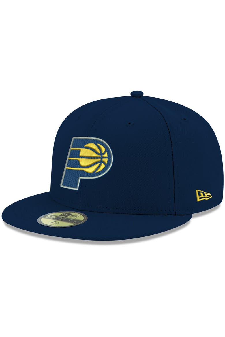 Men's New Era Navy Indiana Pacers Official Team Color 59FIFTY Fitted Hat, Main, color, Navy