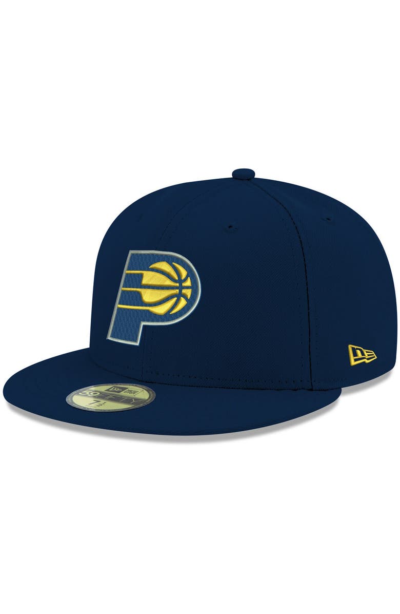 New Era Men's New Era Navy Indiana Pacers Official Team Color 59FIFTY Fitted Hat, Main, color, Navy