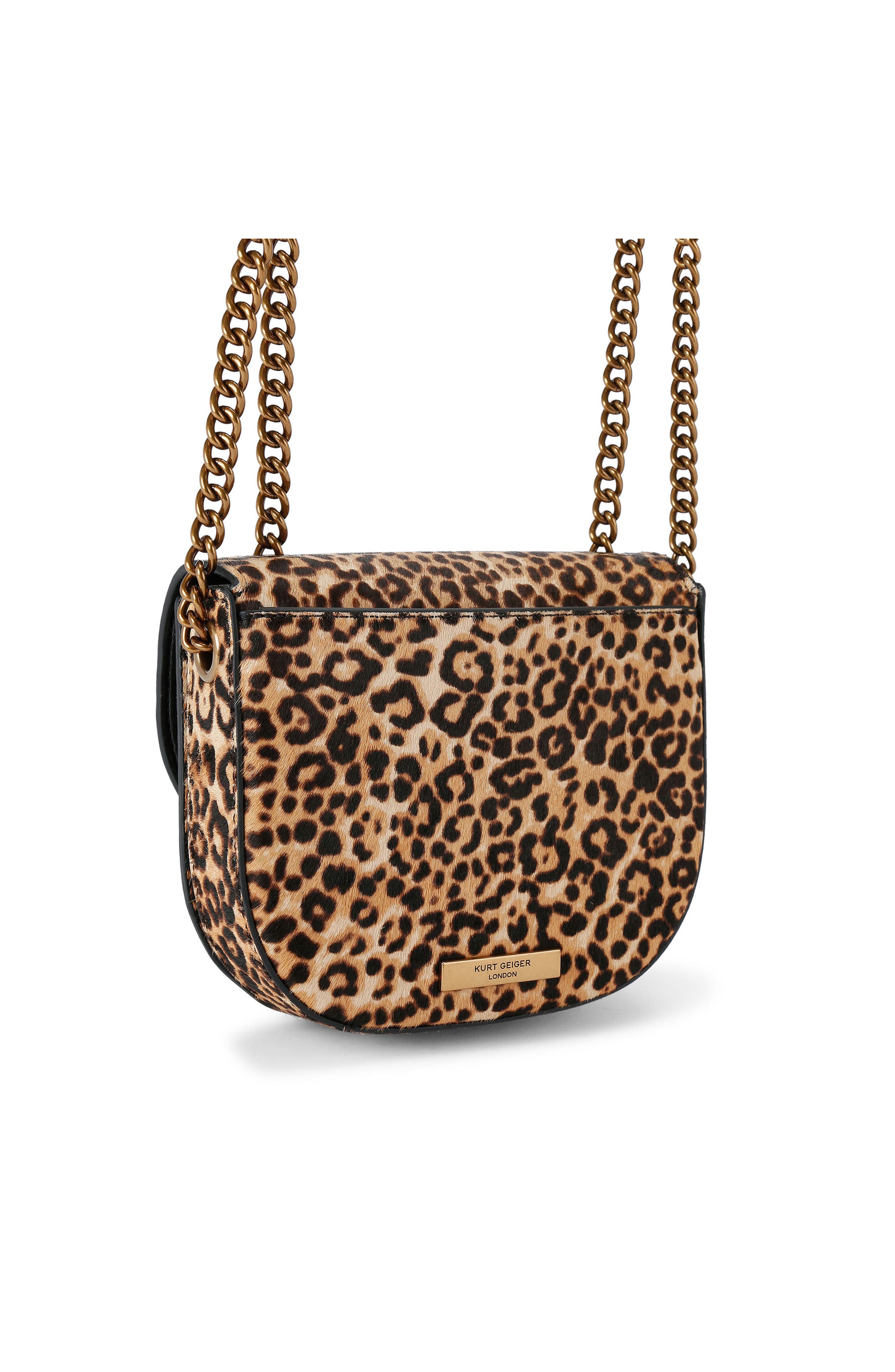 Kurt Geiger London Chelsea Genuine Calf Hair Saddle Bag, Alternate, color, Brown/Oth