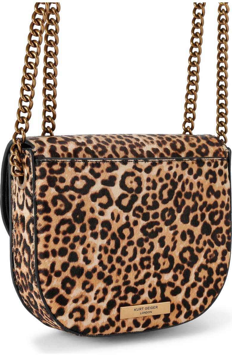 Kurt Geiger London Chelsea Genuine Calf Hair Saddle Bag, Alternate, color, Brown/Oth