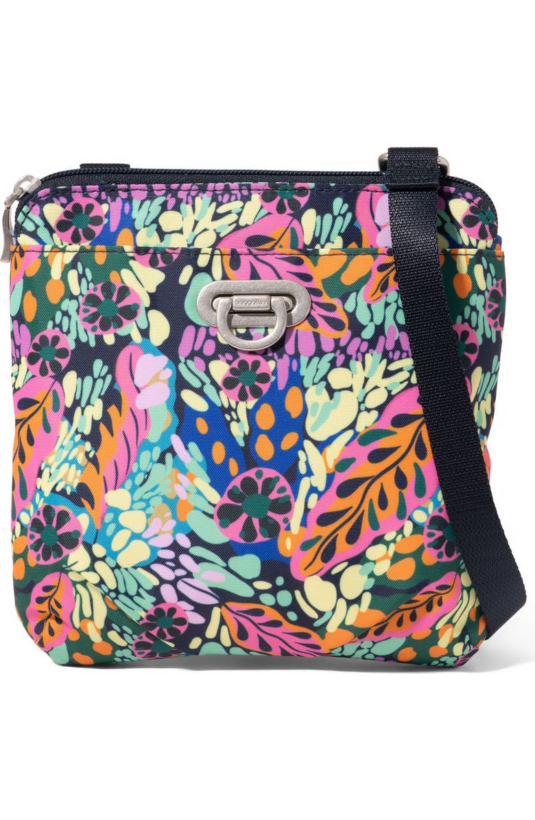BAGGALLINI Coastal Flip Lock Mini Crossbody, Main, color, Paradise Print