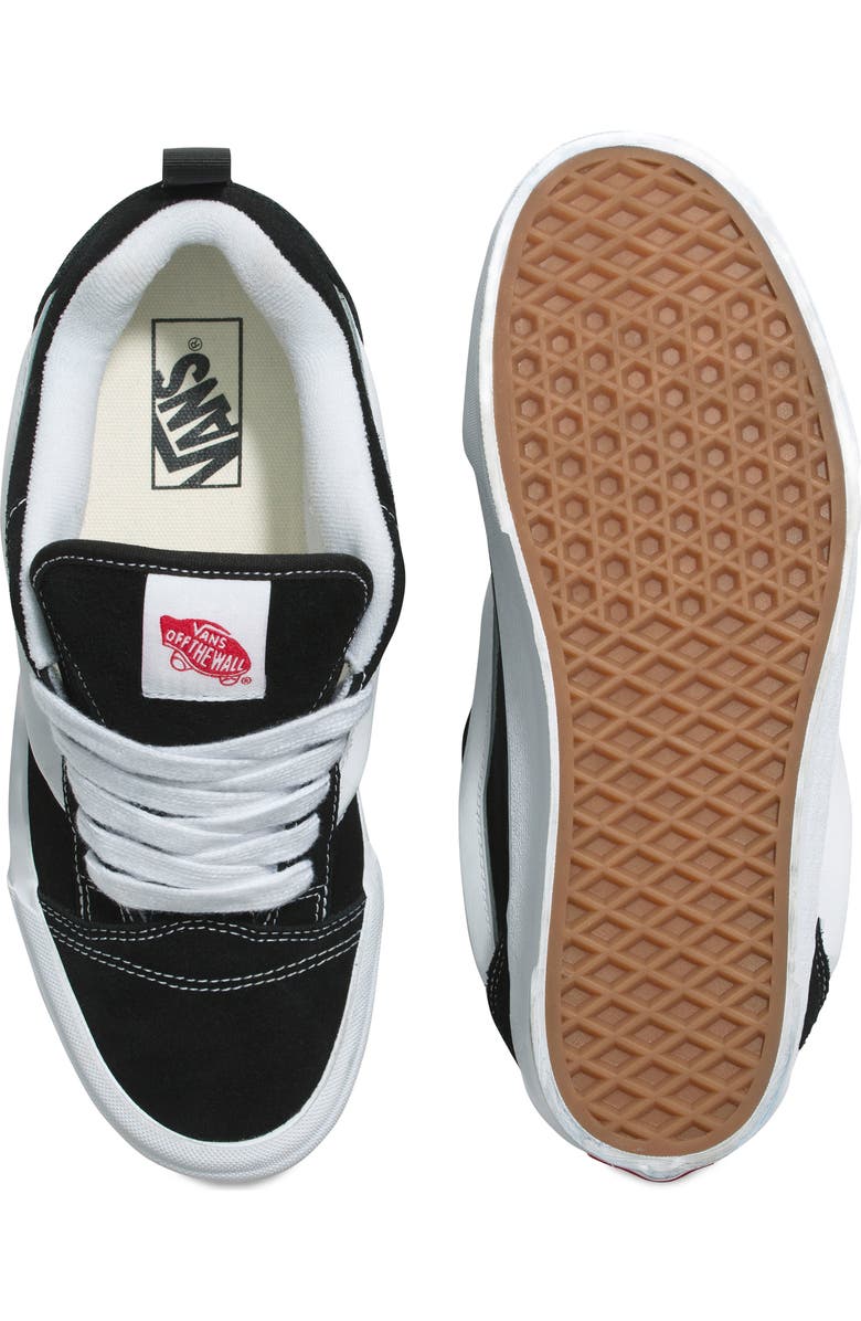 Vans Knu Skool Stack Sneaker, Alternate, color, Black/True White