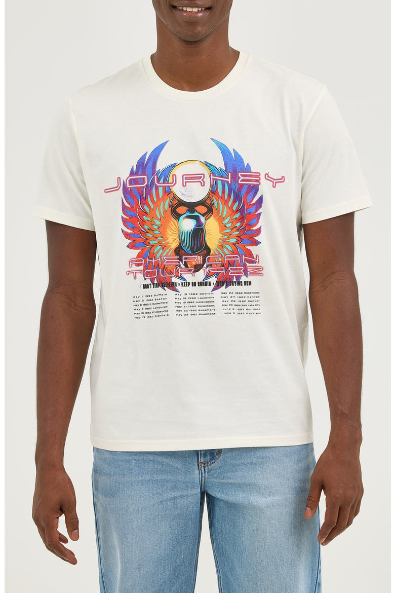 Journey Graphic T-Shirt, Main, color, MARSHMALLOW