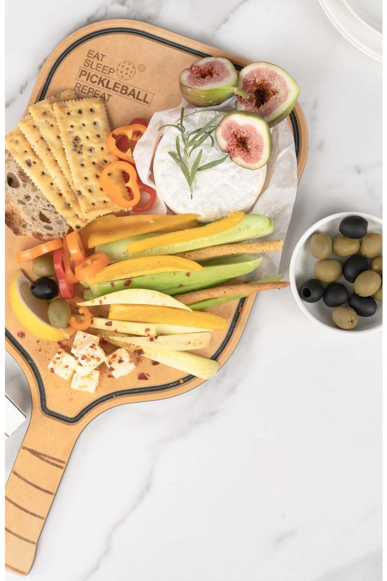 Pickleball Charcuterie Cutting Board -"Just One More Game", Alternate, color, No Color