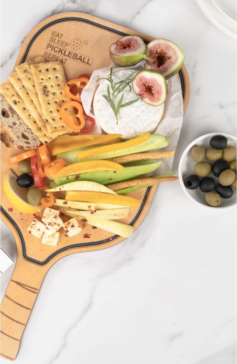 Eli Home Pickleball Charcuterie Cutting Board -"Just One More Game", Alternate, color, NO COLOR