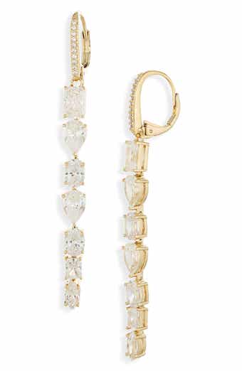 Nadri RSVP Cubic Zirconia Linear Earrings